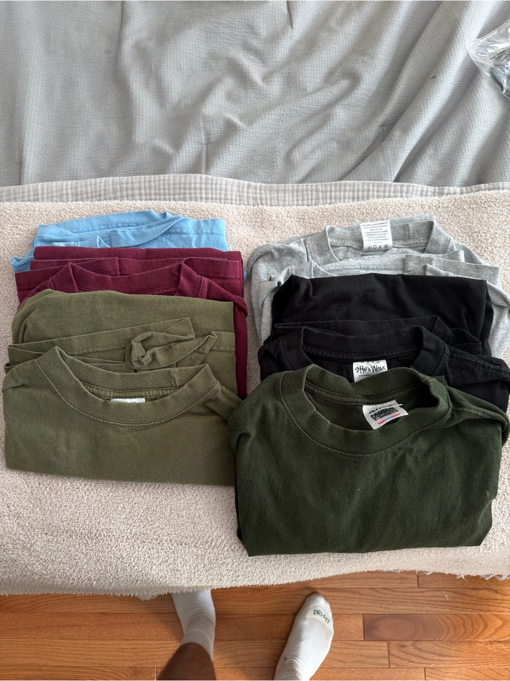 Shaka Wear Mens Heavyweight 100% Cotton Tee’s Lot of 7 Shirts